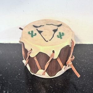 Vintage Native American Rawhide Toy Hand Drum